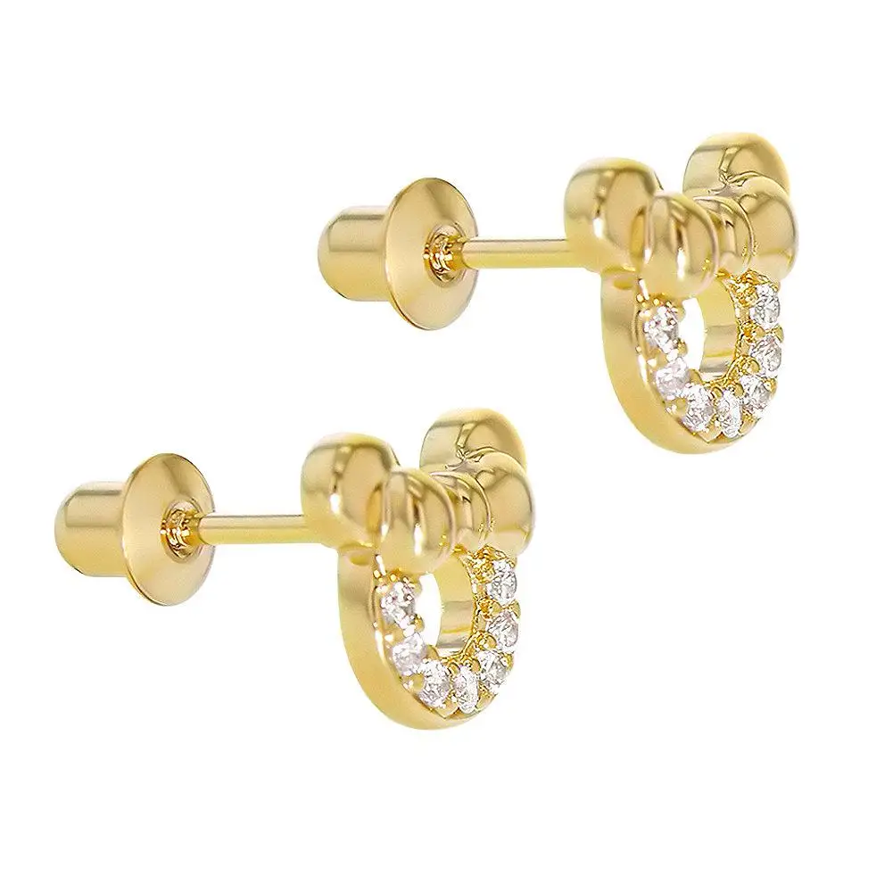 Для детей ясельного возраста 18K позолоченные мышь 925 стерлингового серебра детская серьги и ожерелье наборы для ухода за