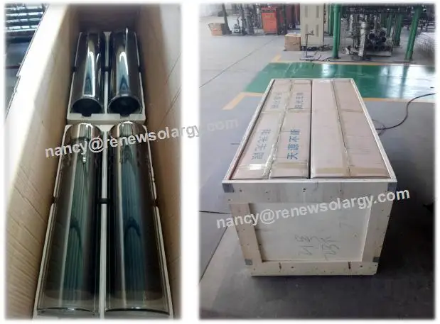 Large diameter solar vacuum tubes for solar stove