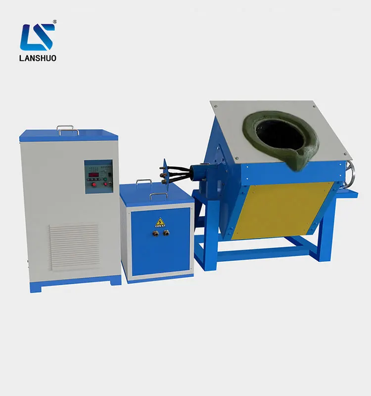 tilting 100kg induction aluminum melting furnace price with IGBT