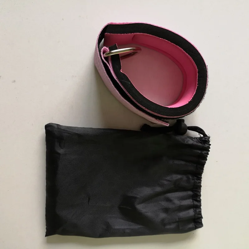 D-ring Adjustable ankle straps for cable machines