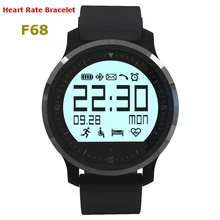 F68 Heart Rate Bracelet for iphone Android Phone Sports Smart Watch IP67 Health Fitness Tracker Call/Message Reminder Wristband