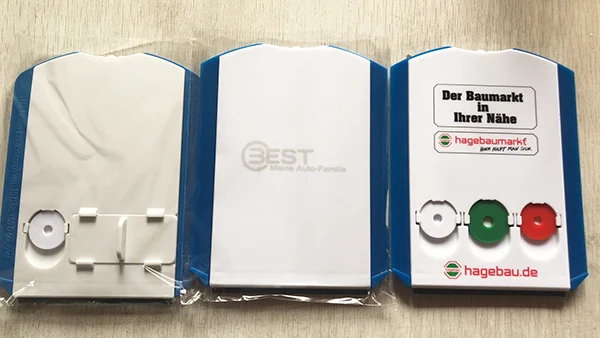 PTIS-025 Plastic icescraper and auto parking timer car parking disk with euro coin