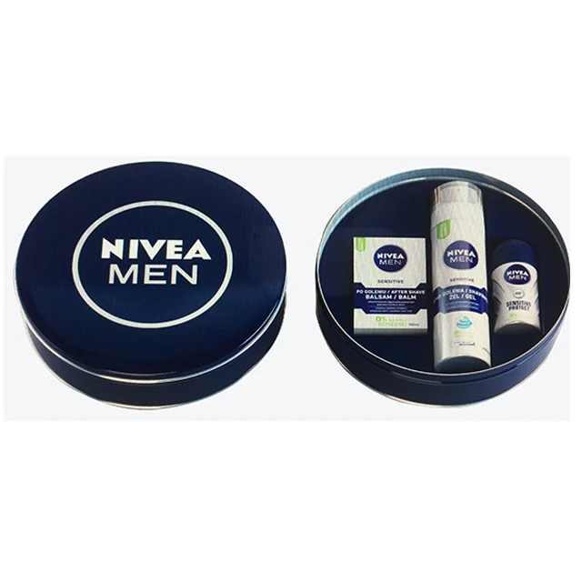 Top Quality round metal packaging cosmetic tin box for balm