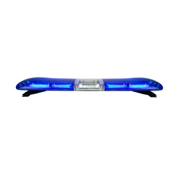 ECE R10 Full blue 47 inches PC lens strobe warning light bar for ambulance