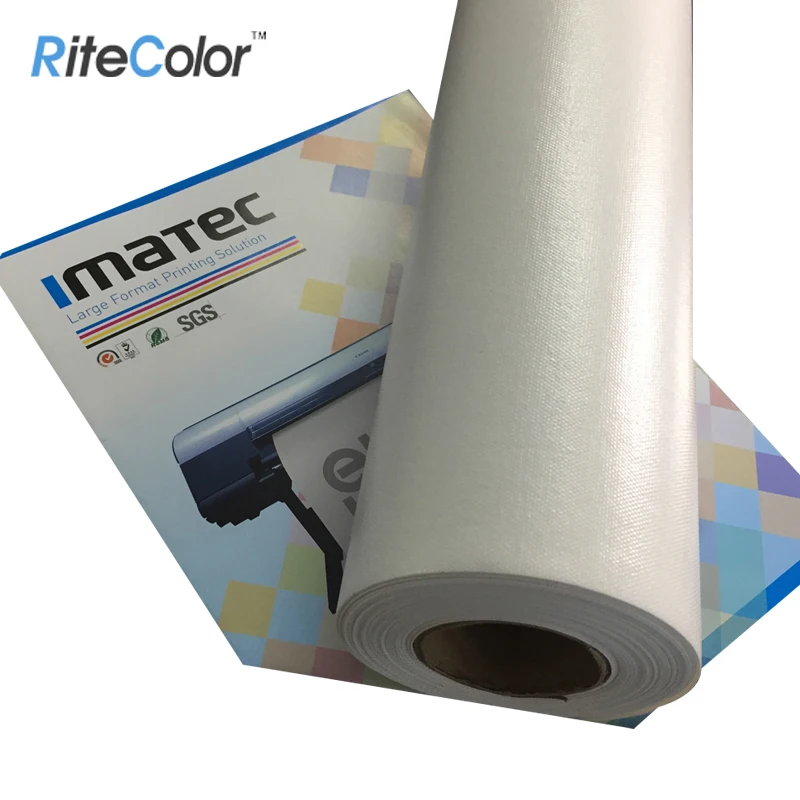 Non-Waterproof Digital Printing Glossy 220gsm Polyester Canvas Inkjet Roll