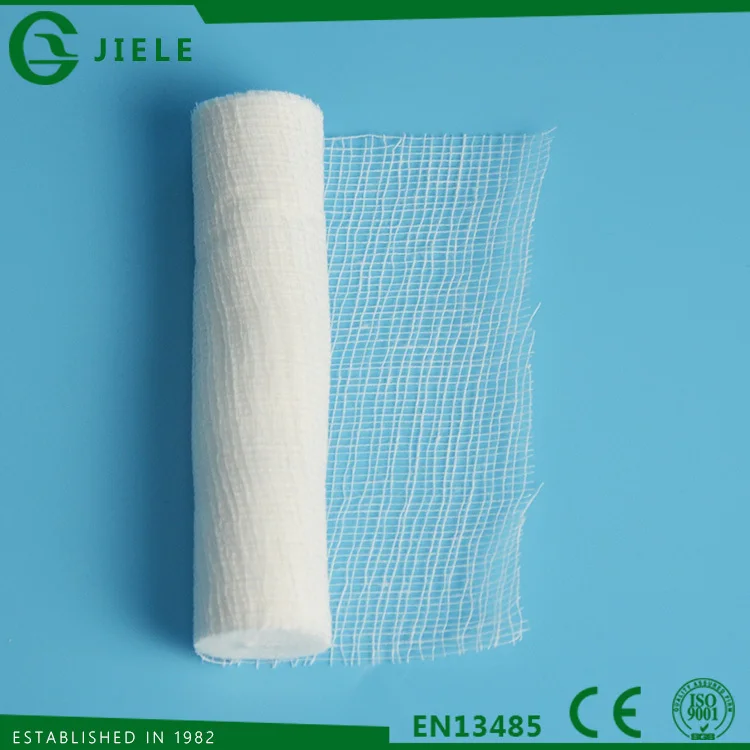 high absorbent and soft cotton gauze bandage for medical dressing