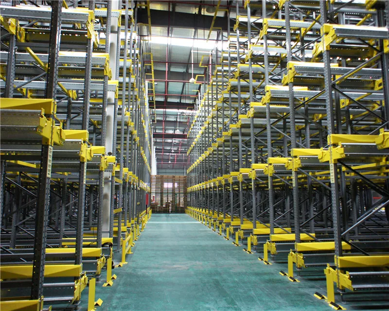 Warehouse freezer racking radio shuttle FIFO Drive-through rack