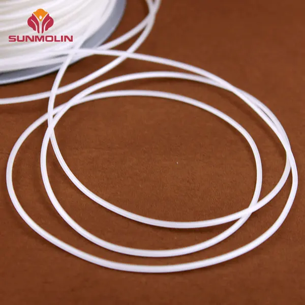 White matte wear proof TPU coated plastic cord
