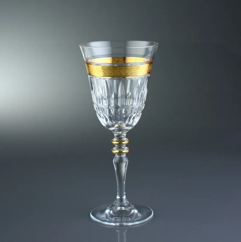 
6 Pc Glass Set , Decor: Ezgi, Color: Gold 