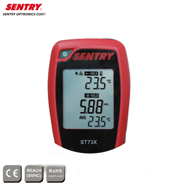 Handheld Thermo Anemometer with sensitive hot-wire