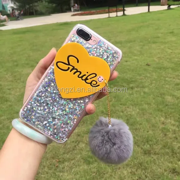 Fashion Love for Iphone6s South Korea mobile phone shell glitter sleeve explosion-proof Rubber Tpu phone covers case