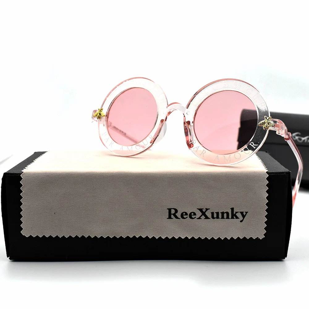 Модные круглые солнцезащитные очки унисекс в стиле ретро женские винтажные очки круглые классические солнцезащитные очки с пчелиными буквами мужские солнцезащитные очки с козырьком Oculos Top