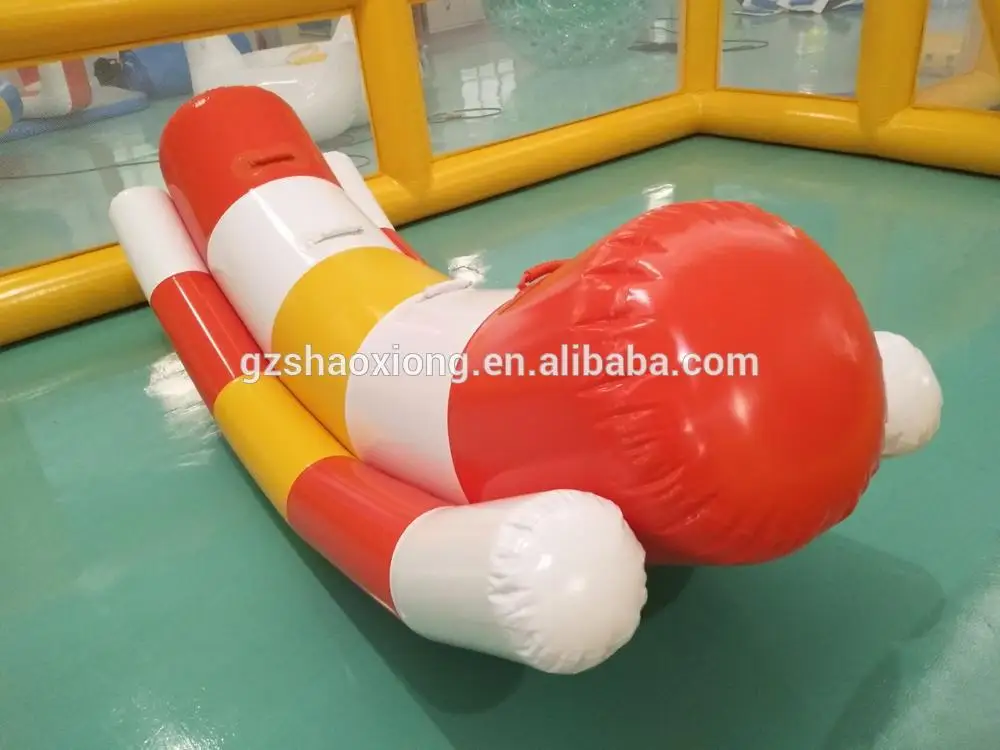 Commercial Inflatable Water Park Floating Water Seesaw/inflatable floating water seesaw for Kids for sale