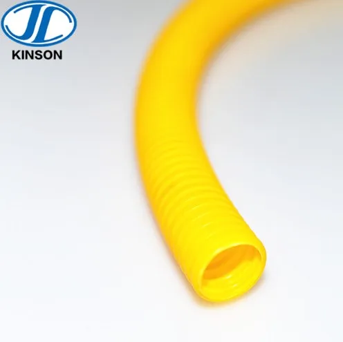 Yellow plastic PP electrical flexible conduit