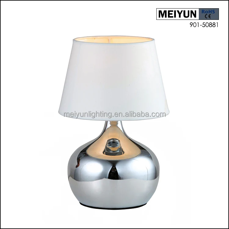 Simple Designs Mini Touch Table Lamp with Fabric Shades Cheap