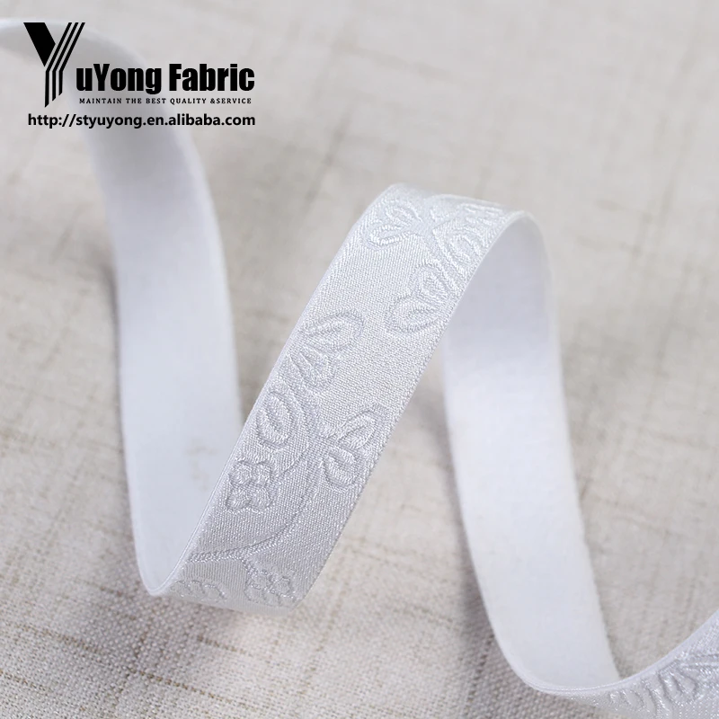 Custom Embroidered Jacquard Elastic Nylon Webbing Belt Custom Size Strap