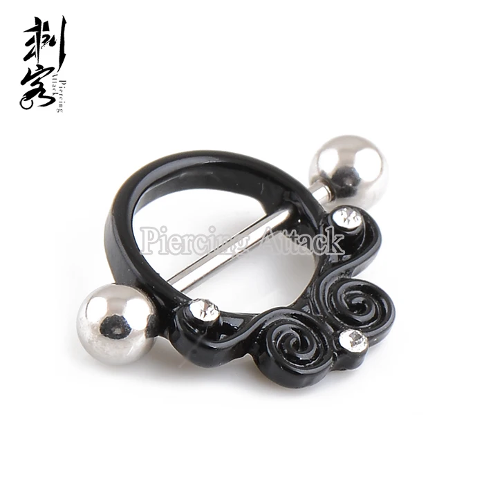 Surgical Steel Owl Shape Nipple Ring Nipple Piercing Jewelry