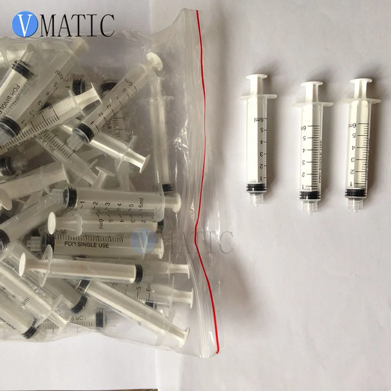 Бесплатная доставка Дозирования Жидких 6cc 6 мл пластиковый шприц
