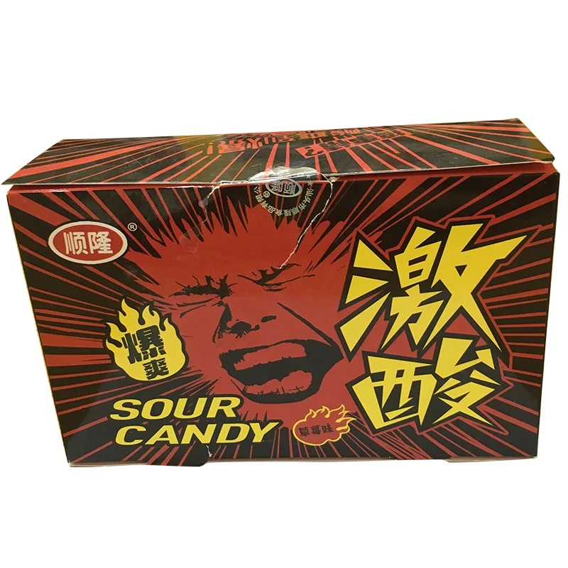 Sour Powder Candy Stick Strawberry Flavor confectioney in CHINA