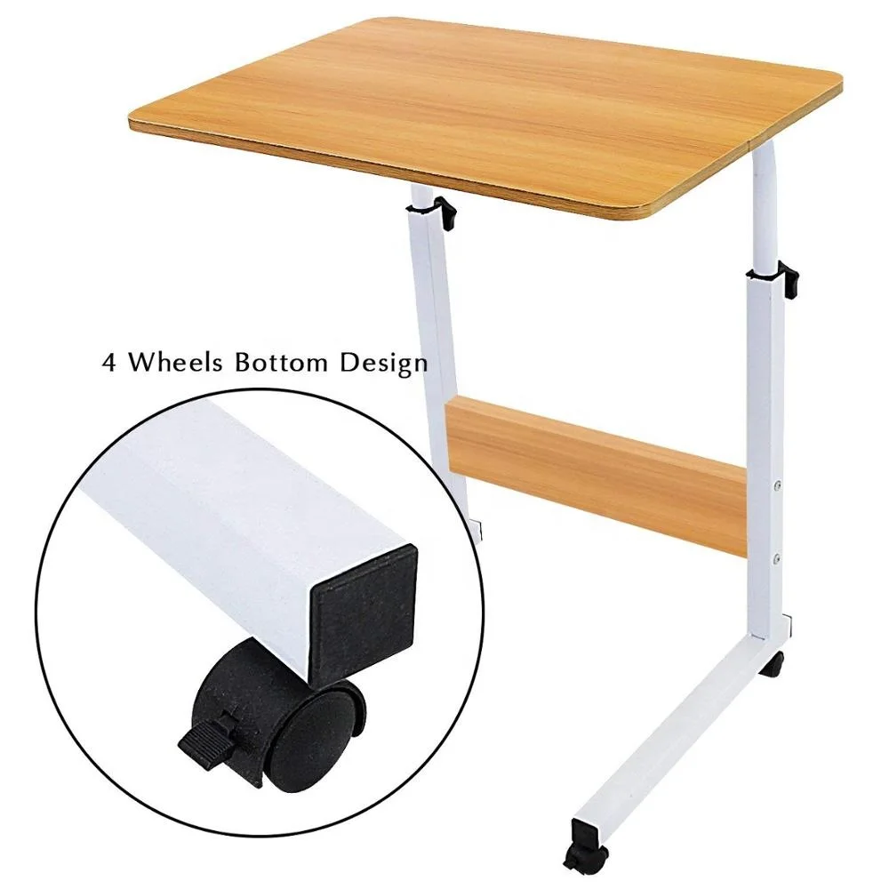 Computer desk adjustable Laptop Table Portable Laptop Mobile Computer Stand Desk Cart Tray Side Table for Bed Sofa