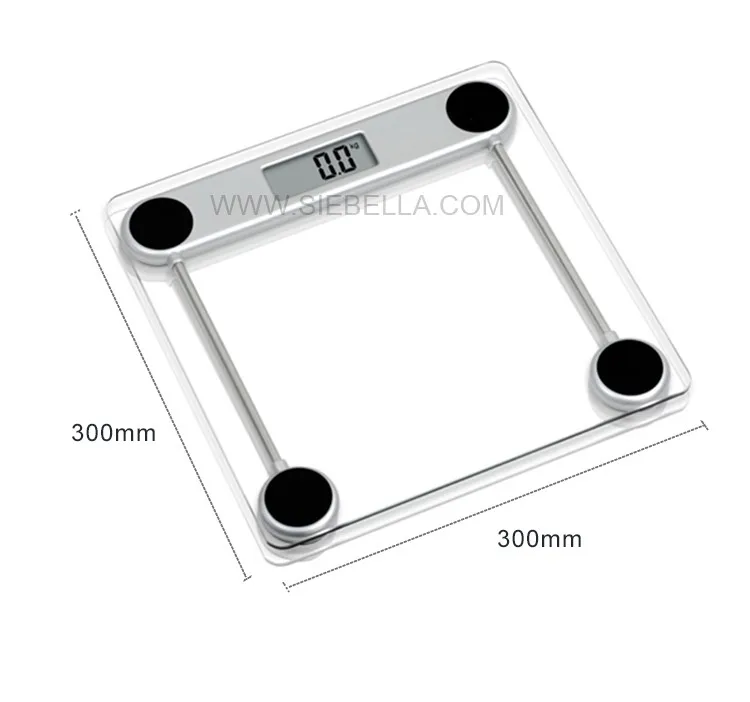 Glass platform digital body scale