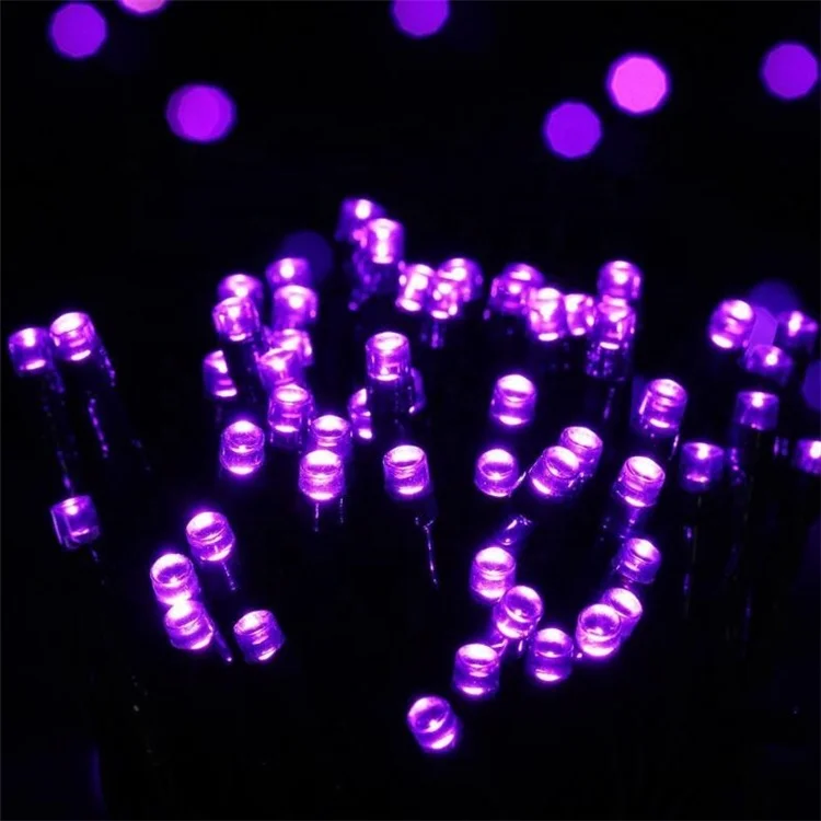 Super Bright Solar Powered Solar LED String Lights Mini Purple Lamp For Celebrations new year