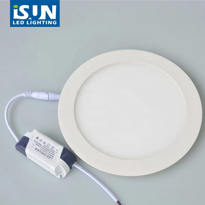 
Indoor supermarket white round SMD2835 9w flat circle led light panel 