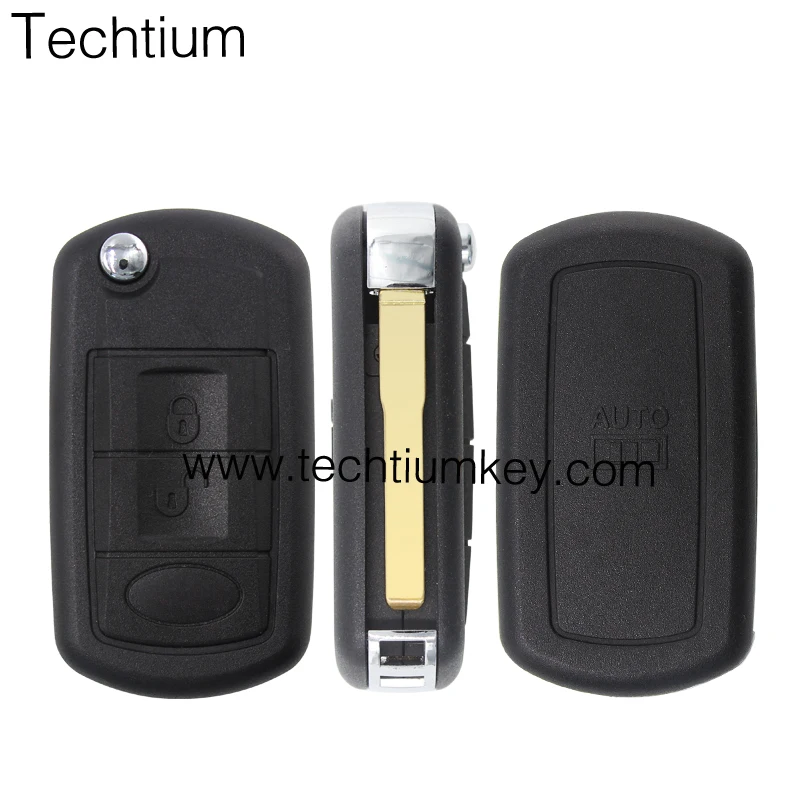 ford style 3 Button Flip Key Cover Case Fob for Landrover Range Rover Discovery Sport with logo