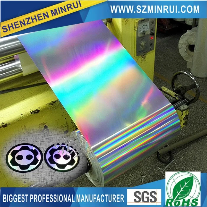 Holographic self adhesive blank eggshell printing paper with A4 size
