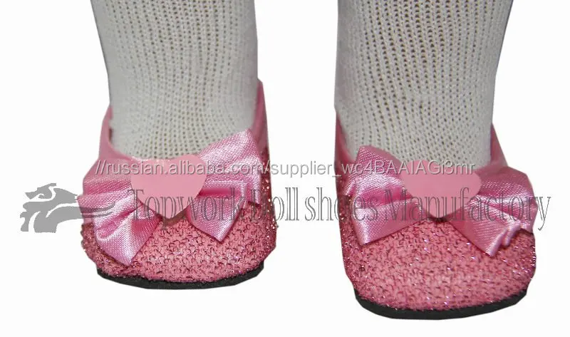 fashionable and beautiful pink 18inch dresses with bow for dolls