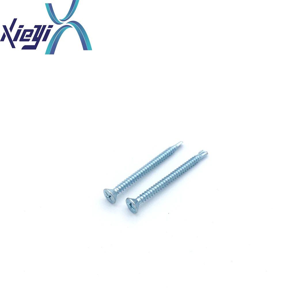 Countersunk screw, wing screw, self drilling screw