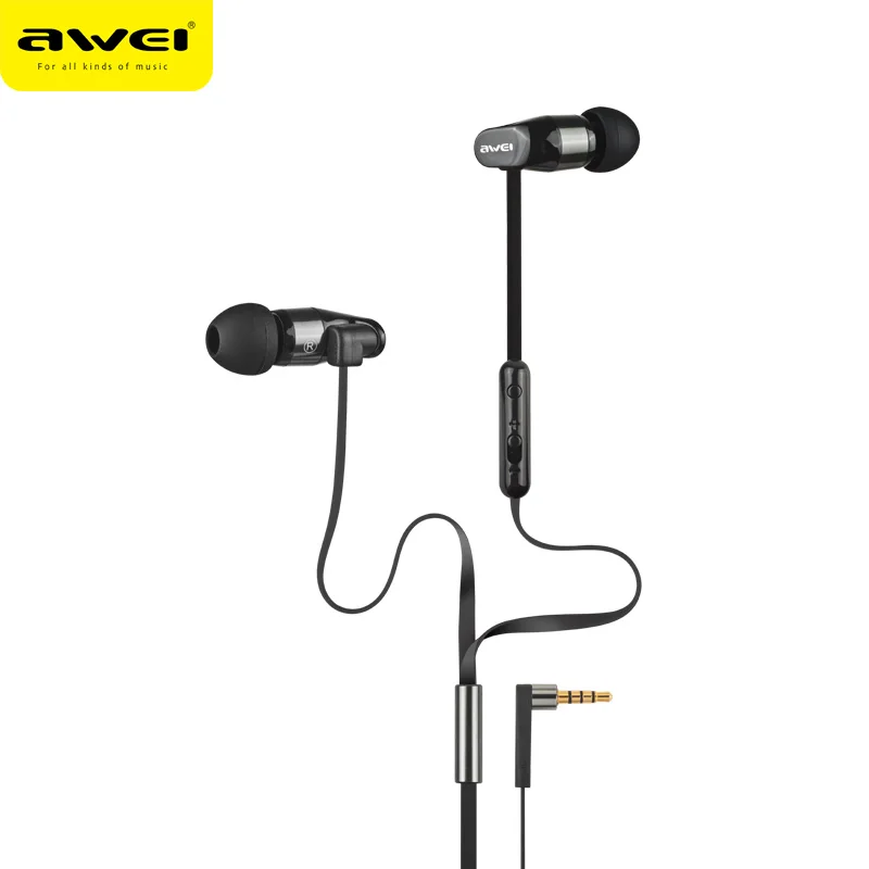 Наушники AWEI Es-12HI с двойным регулятором громкости