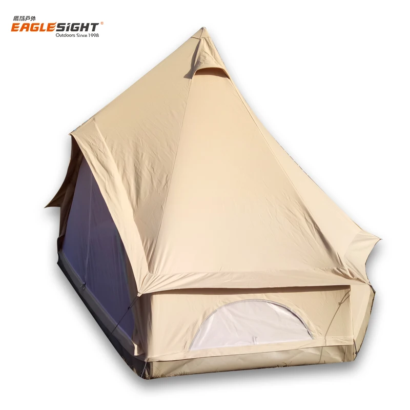 Luxury Heavy Duty Canvas Bell Tent Luxury Party Tent Glamping  All Weather Canvas Wall Tents