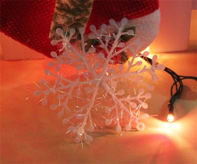 Christmas Tree Decoration Snow PVC White Snow 3piece/pack 18cm