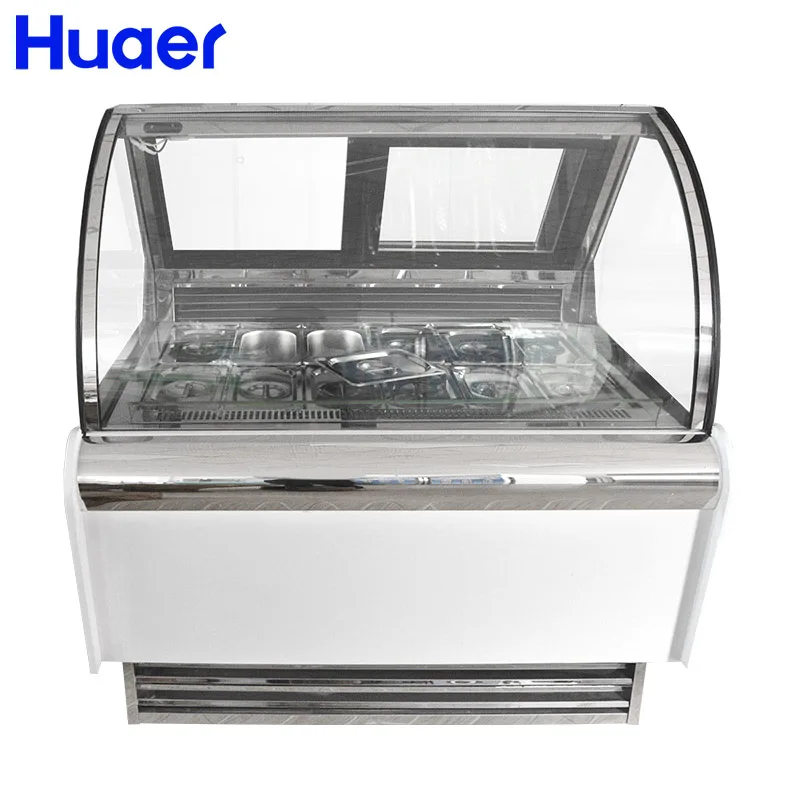 500 liter commercial glass showcase ice cream display freezers price