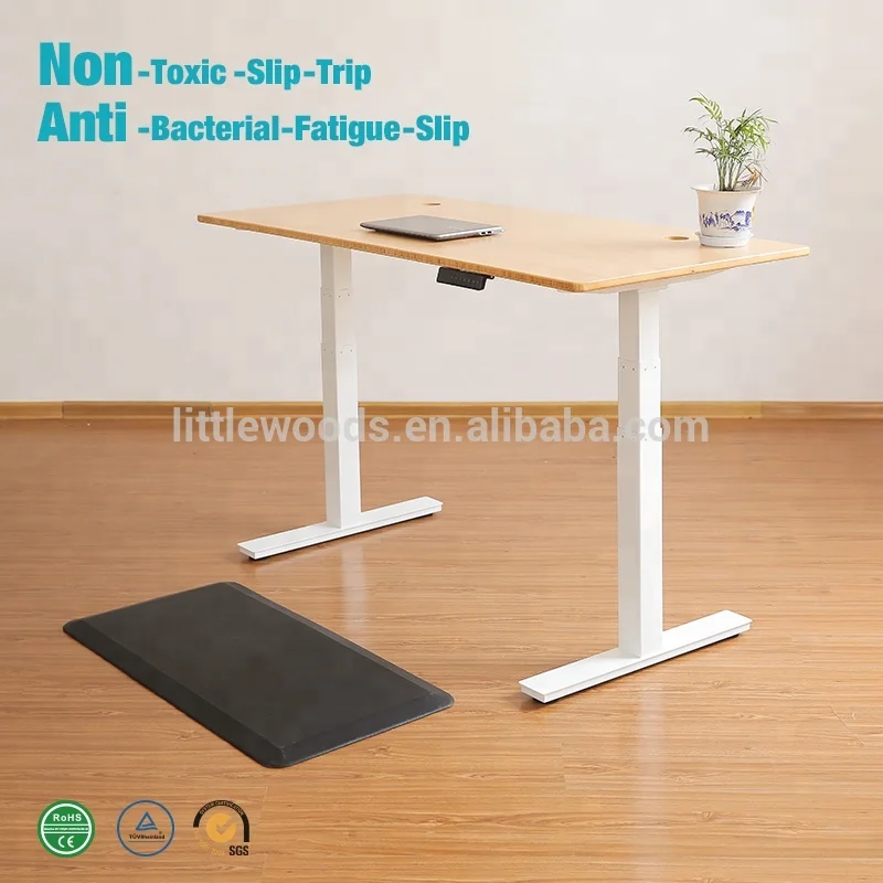Modern Ergonomic Design Adjustable Mobile Laptop Desk Motorized Electric Motor Height Adjustable Frame Office Standing Desk