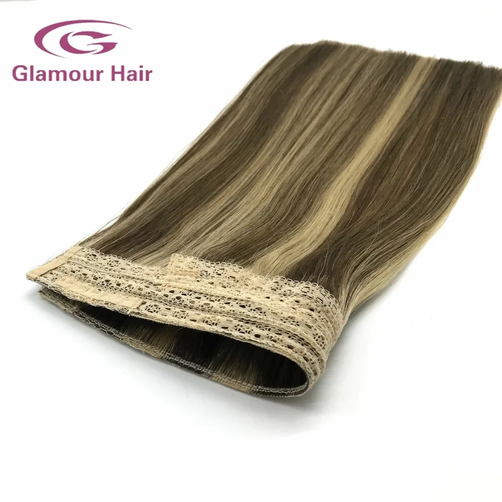 
Halo no clips highlight secret invisible line hair extension 