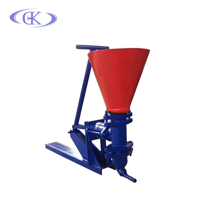 Operate hopper manual cement grouting pump