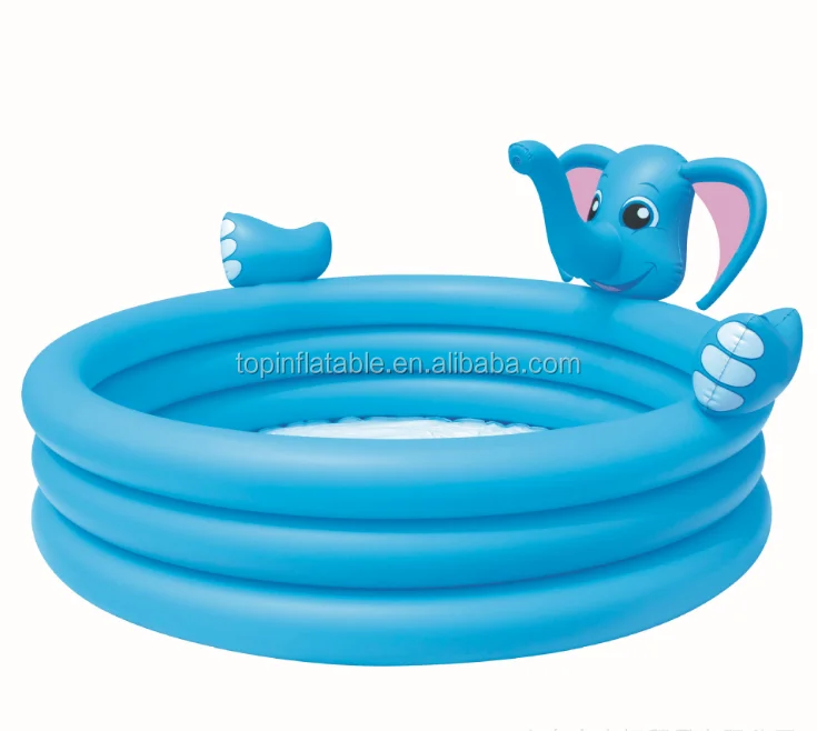 elephant inflatable kids splash pool with slide sprinkler water play paddling swimming pool for children