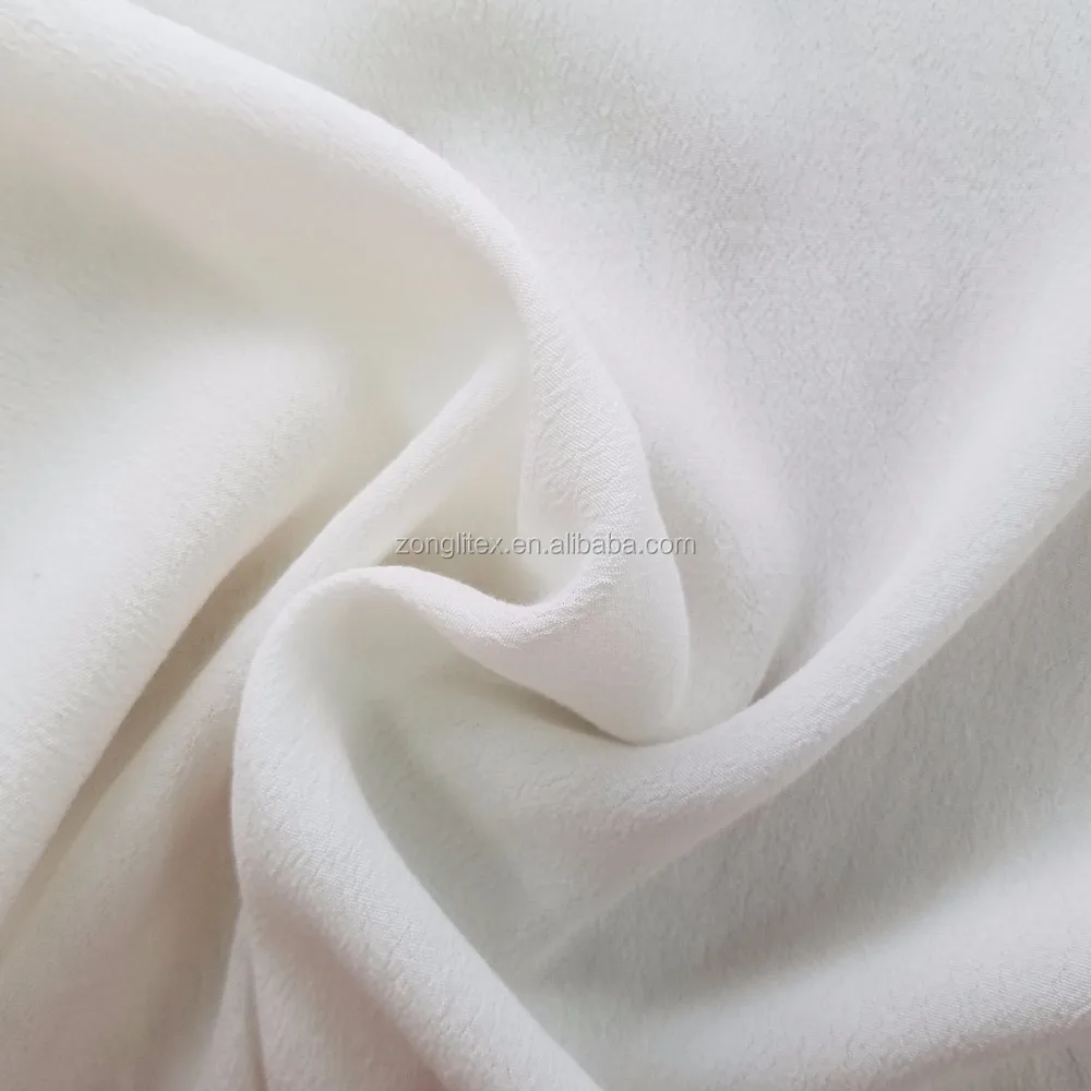 silk handfell viscose rayon crepe fabric print or solid dye for dress women garment