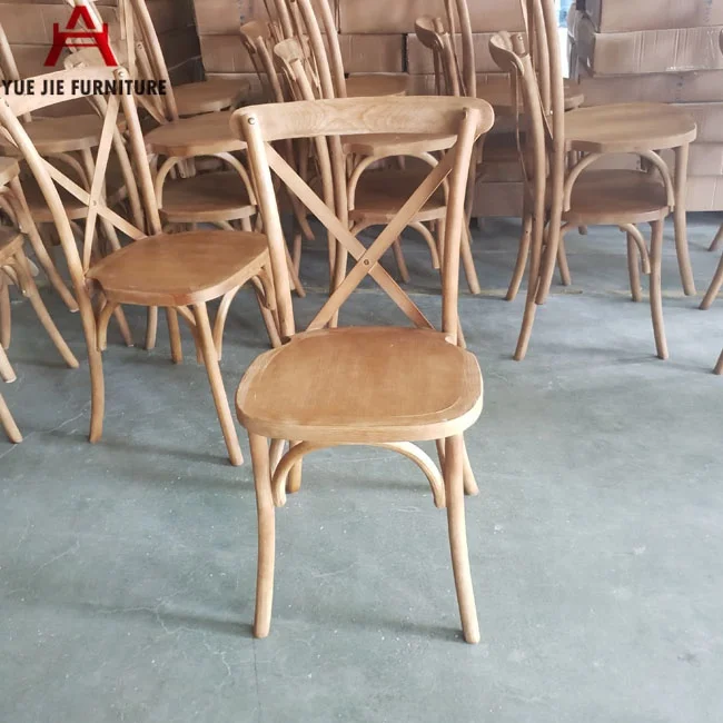 
Stackable Beech Wood X Back Chair 