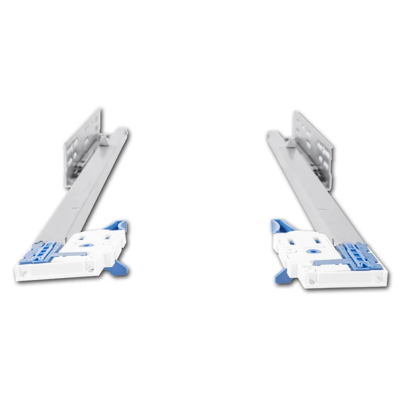 Wholesale 3D adjustable 2 fold soft close Undermount Drawer Slide Soft Close Concealed Runner Rails