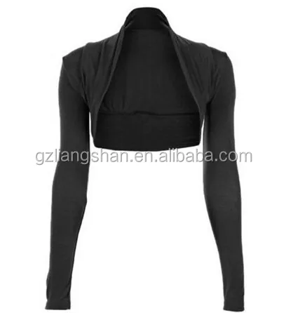 China OEM Factory Wholesale Cheap Womens Long Sleeve Bolero Shrug Sweater Jacket Top