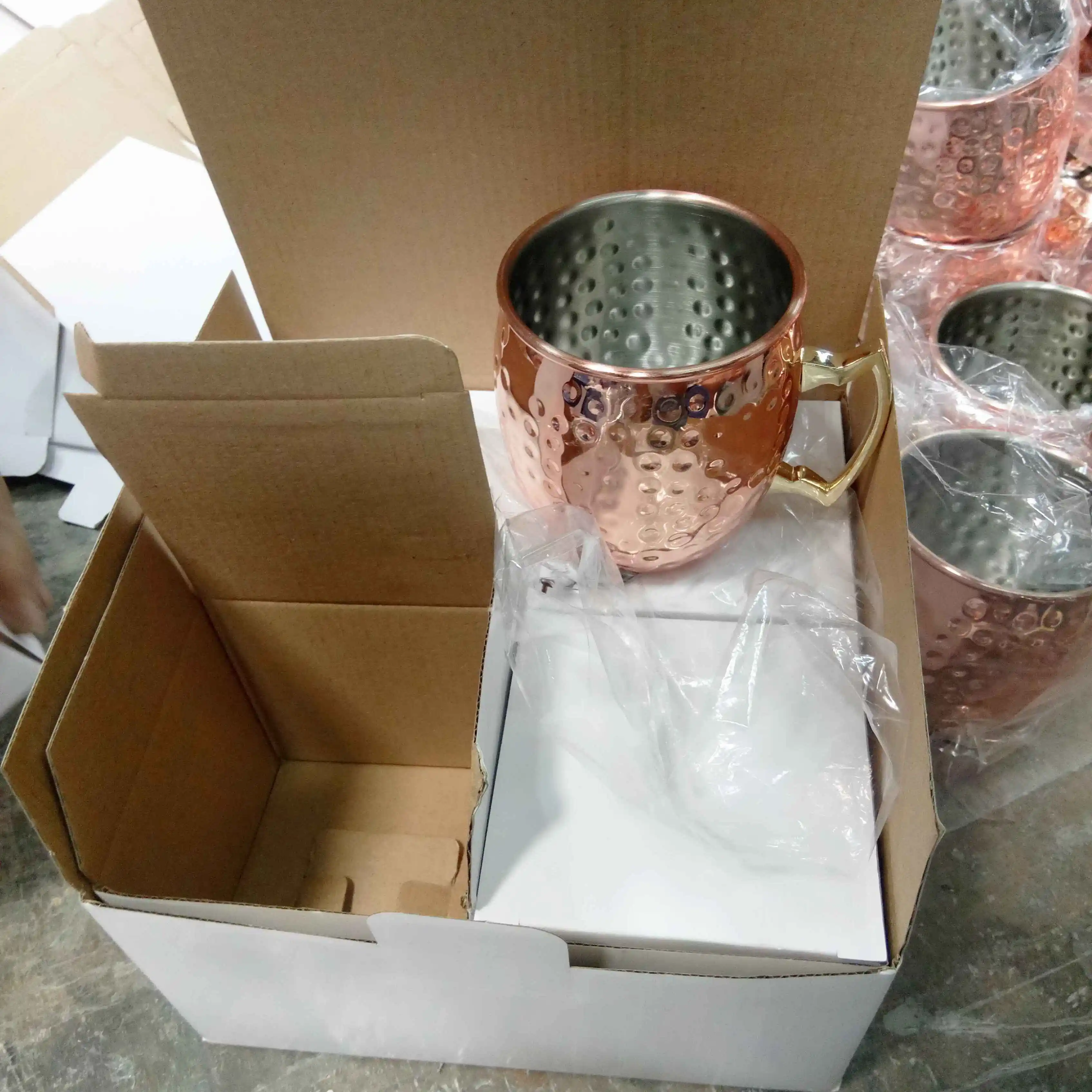 
Wholesale custom moscow mule solid plated copper mug 