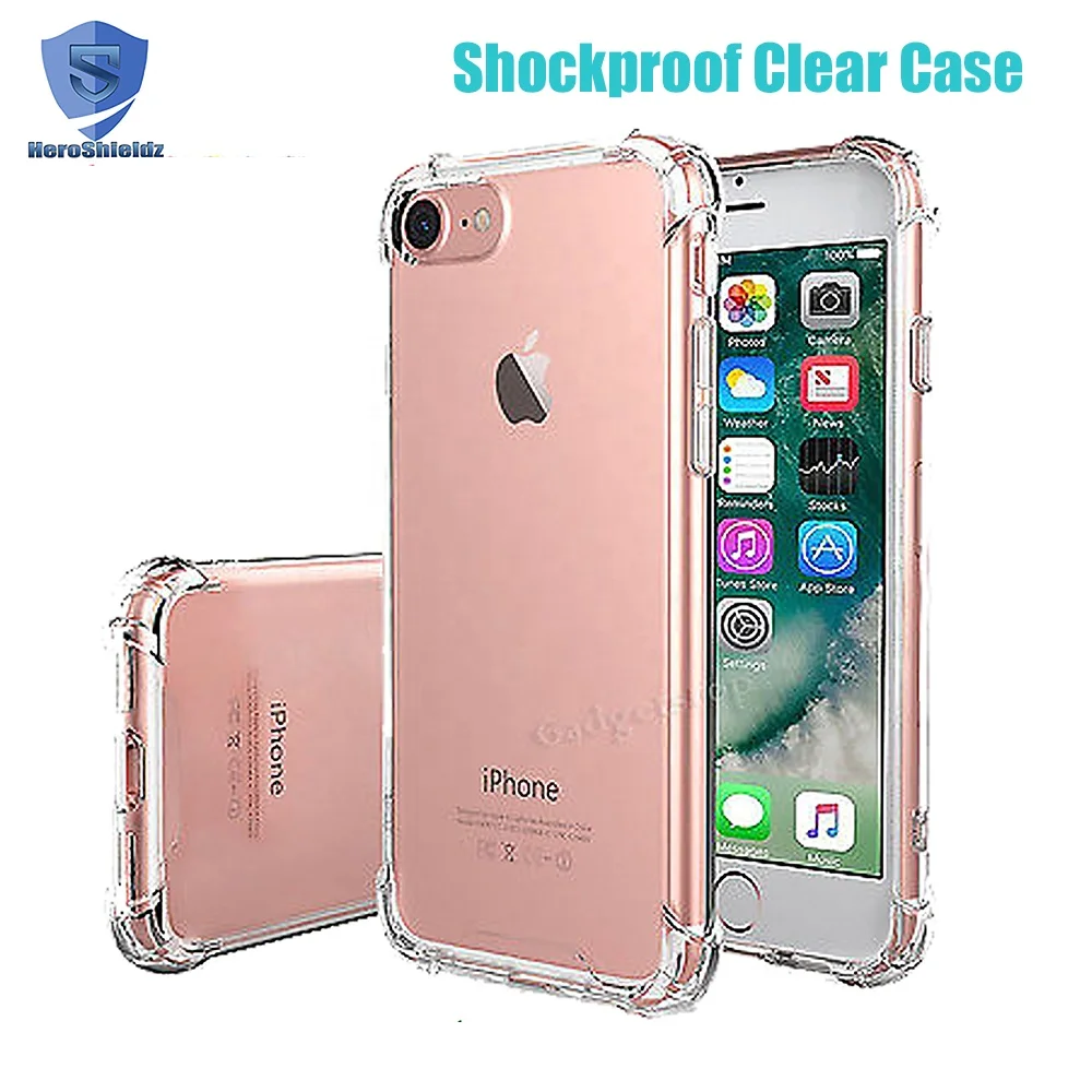Wholesale Four Corner Shockproof Mobile Phone Case For iPhone 8,Ultra Thin Hard PC Back And TPU Bumper Case For iPhone 8