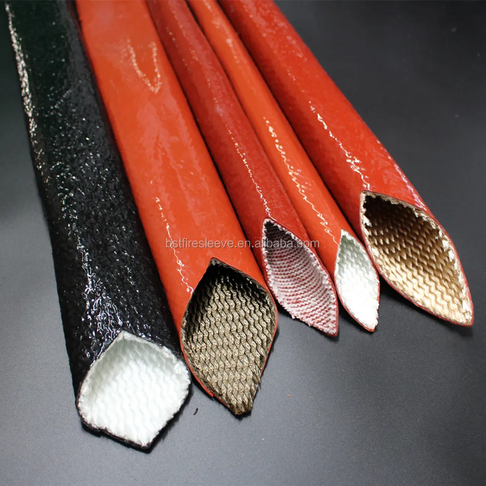 China factory hydraulics hose protectors stainless steel pipes insulated rubber covers fire protective sleeve