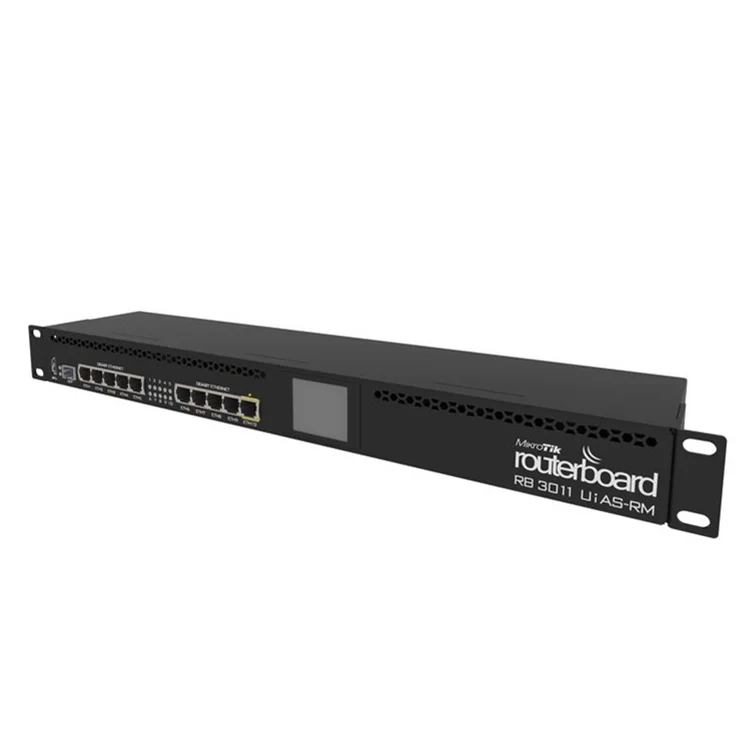 1U rackmount MikroTik RB3011UiAS-RM 10xGigabit Ethernet routers