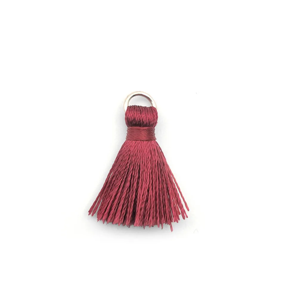 
2CM Mini Silk Tassel Fringe For Earrings Wholesale Mix Color Custom Tassel 