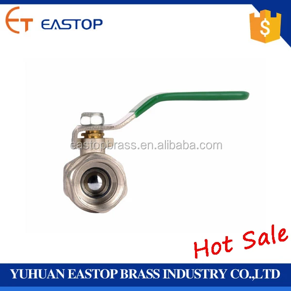 China Supplier Brass Ms58 Steel Handle 2pcs Ball Valve