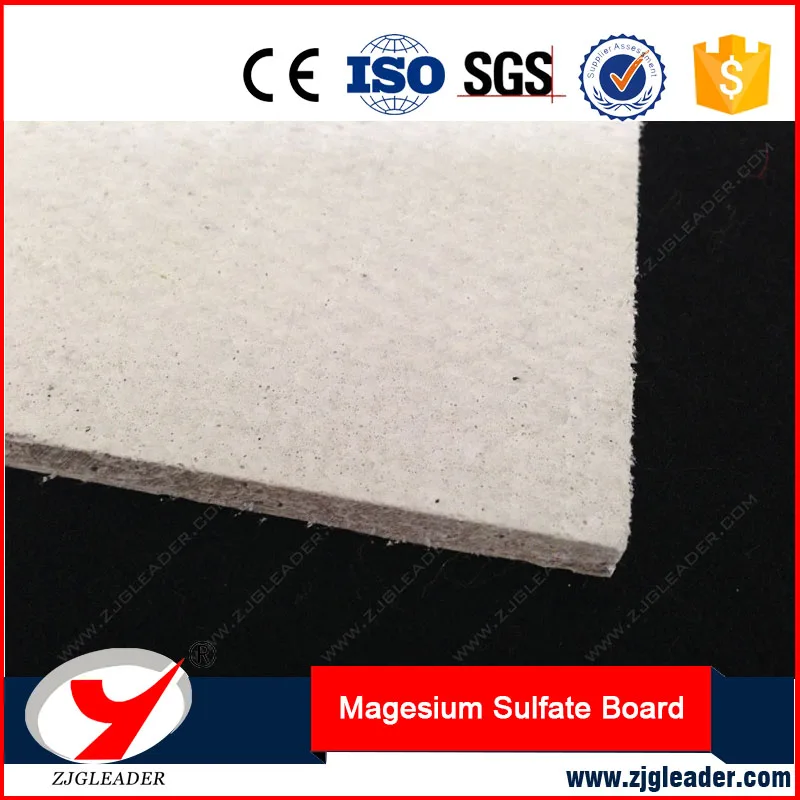 12mm Modern Design Style MgSO4 Magnesium Sulfate Board Fireproof Waterproof Wall Flooring Board with No Sweating No Chloride